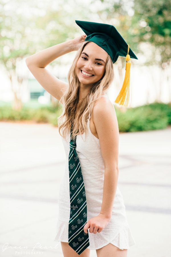 USF University of South Florida Senior Cap & Gown Photography Session Tampa Senior Photographer